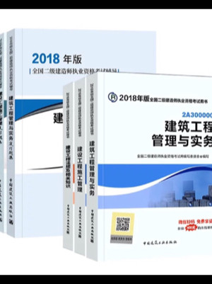 备考2019 二级建造师2018教材 二建教材2018 建设工程施工管理复习题集