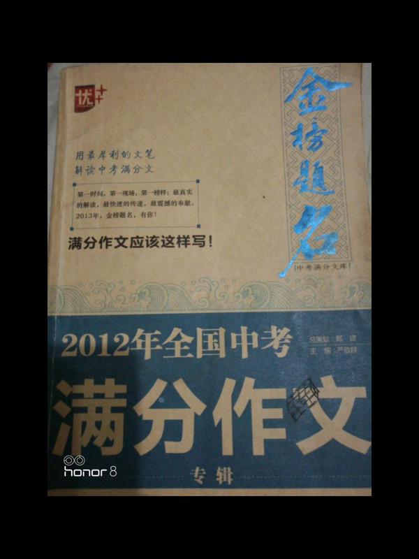 2012年全国中考满分作文专辑