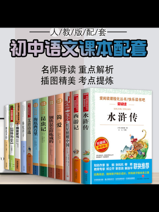 水浒传  人教版九年级上 教育部编语文教材指定推荐必读书目 人民教育 名著阅读课程化丛书