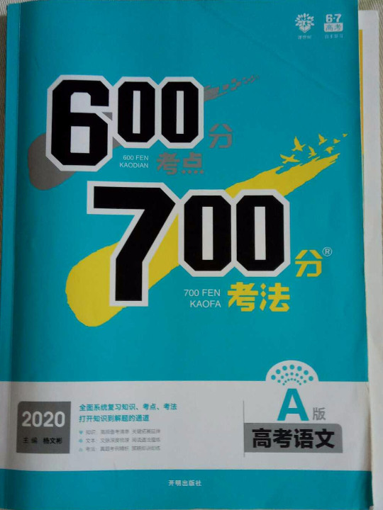 理想树 67高考 2020A版 600分考点 700分考法 A版 高考语文 高考一轮复习用书-买卖二手书,就上旧书街