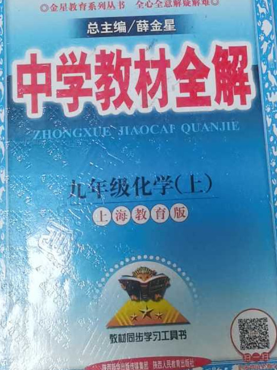 中学教材全解 九年级化学上 上海教育版 2018秋