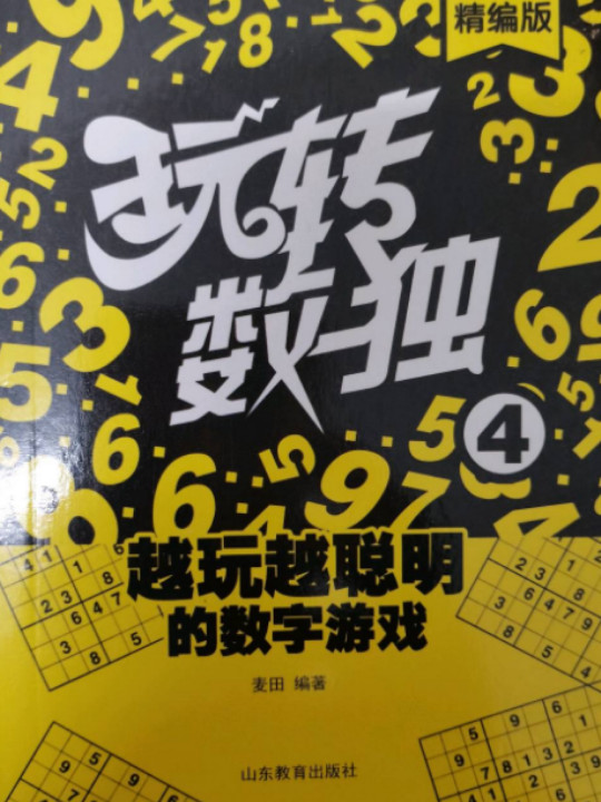 玩转数独4 全新升级，逐级阅读更加适合不同数独级别的读者，增加花样数独，麦田著智力游戏小学生课外读物