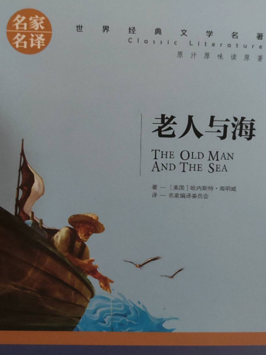 老人与海 名家名译世界经典文学名著 原汁原味读原著 中小学生新课标课外阅读故事书