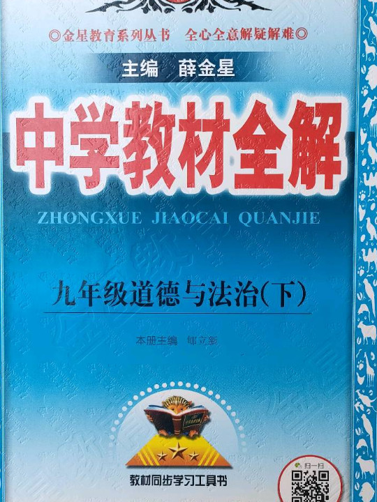 中学教材全解 九年级道德与法治下 RJ版 人教版 2019春