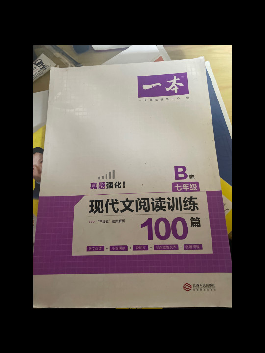 2020年一本七年级语文现代文阅读训练100篇B版 初一语文阅读专项训练