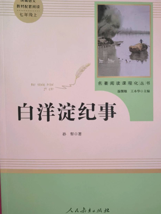 白洋淀纪事 人教版七年级上册 教育部编语文教材指定推荐必读书目 人民教育 名著阅读课程化丛书