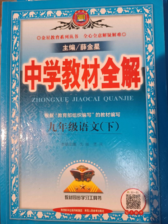 中学教材全解 九年级语文下 人教版 RJ 2018春