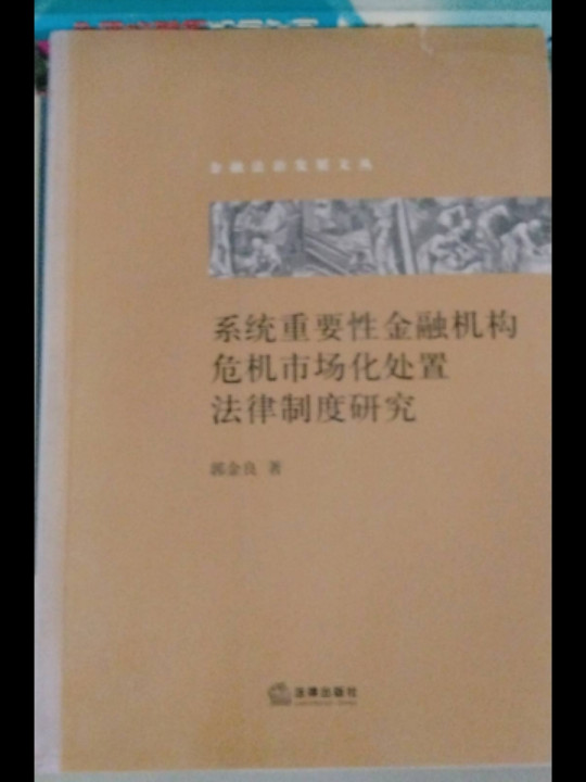 系统重要性金融机构危机市场化处置法律制度研究