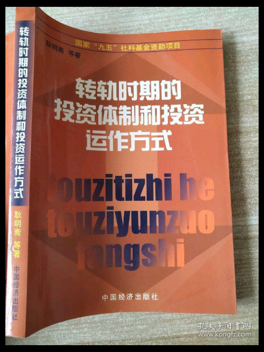 转轨时期的投资体制和投资运作方式