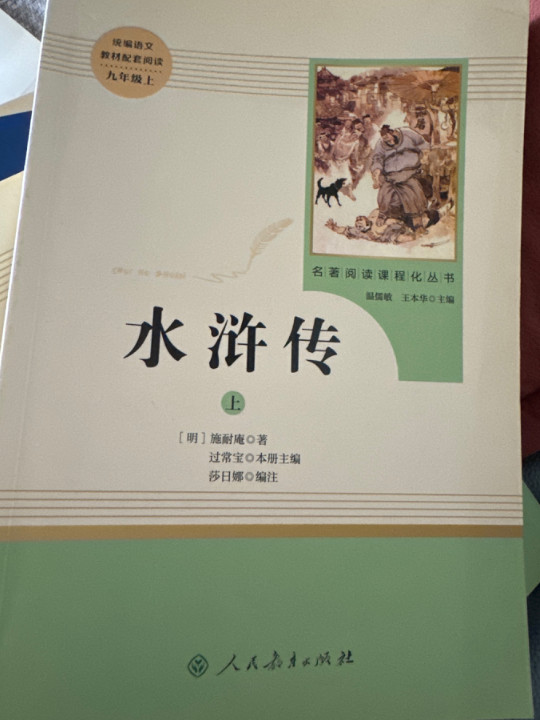 水浒传  人教版九年级上 教育部编语文教材指定推荐必读书目 人民教育 名著阅读课程化丛书