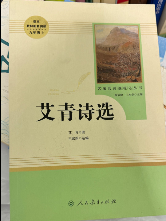 艾青诗选 九年级上 人教版名著阅读课程化丛书 教育部统编教材推荐必读书目 人民教育出版社