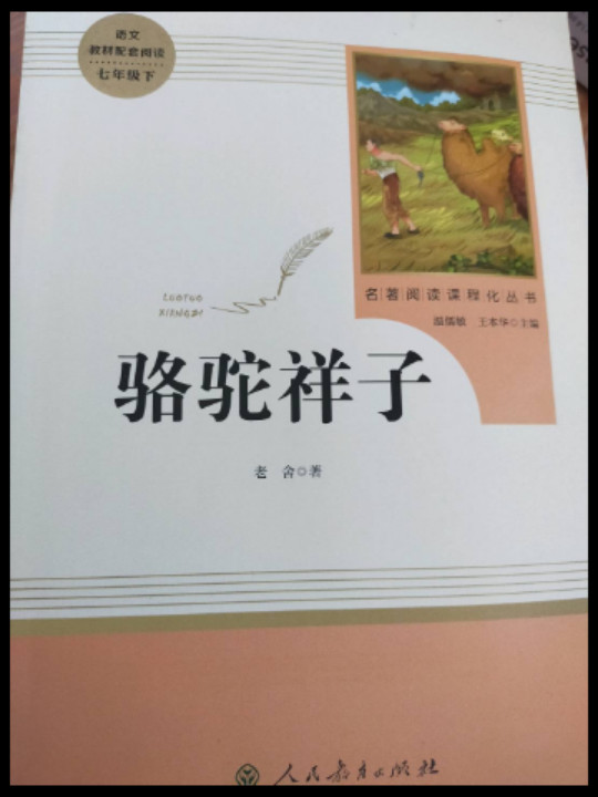 骆驼祥子 人教版七年级下册 教育部编语文教材指定推荐必读书目 人民教育 名著阅读课程化丛书-买卖二手书,就上旧书街