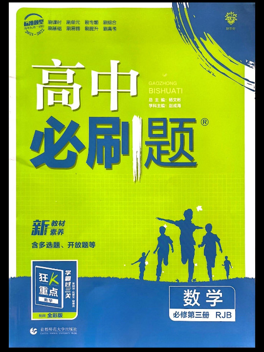 高中必刷题高一下 数学 必修 第三册 RJB人教B版 2022理想树