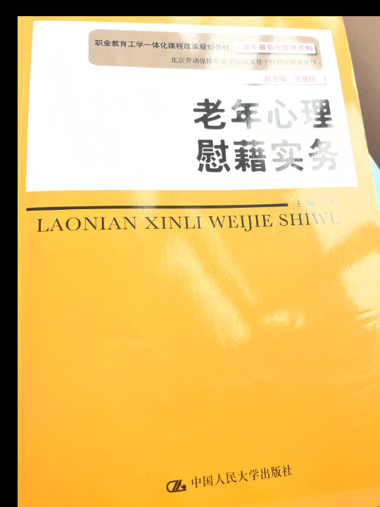 老年心理慰籍实务/职业教育工学一体化课程改革规划教材·老年服务与管理系列